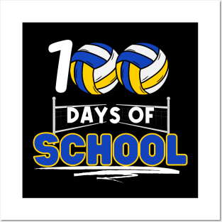 100 days of school - Volleyball Posters and Art